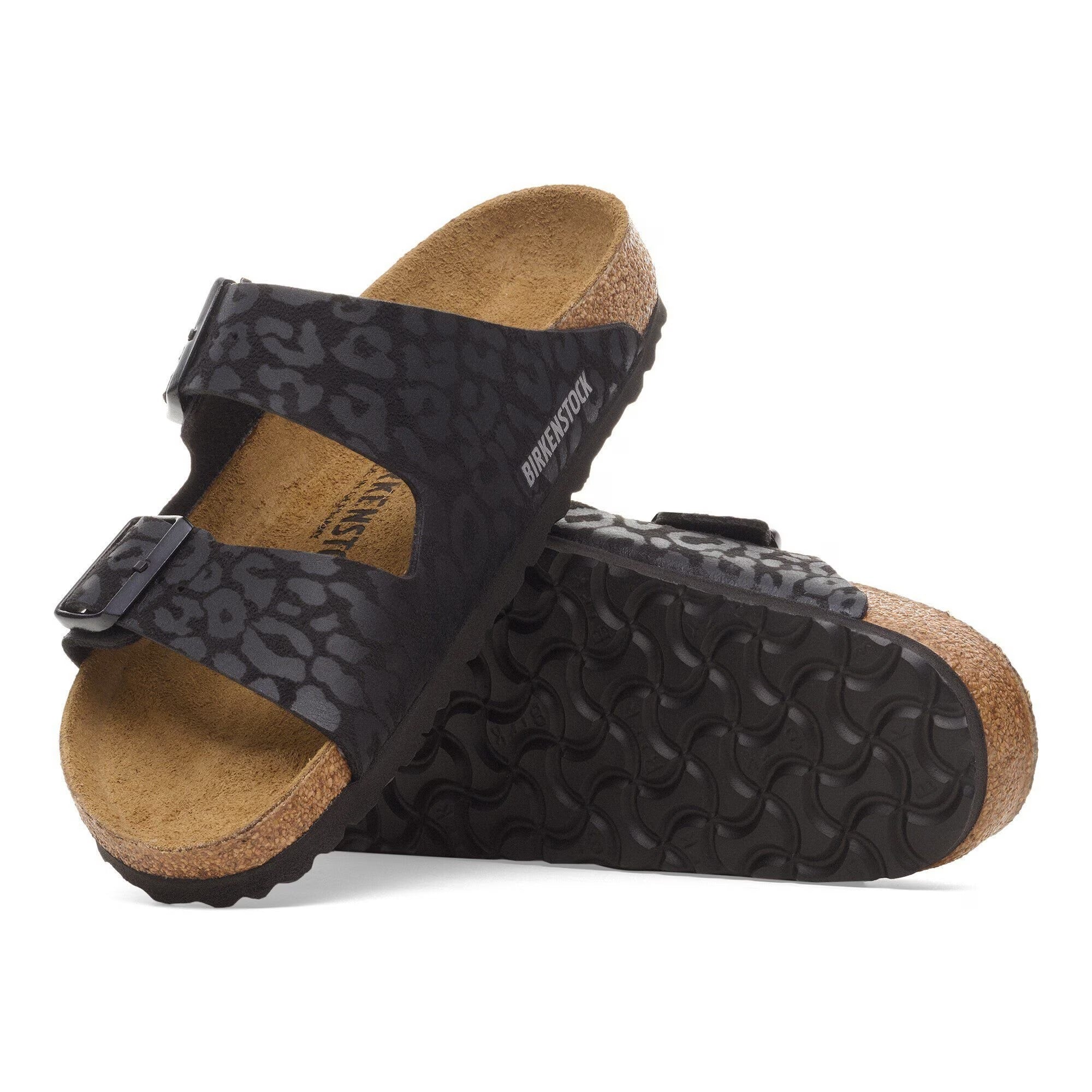 Birkenstock Arizona 1030563 ciabatte donna Leo Black sughero