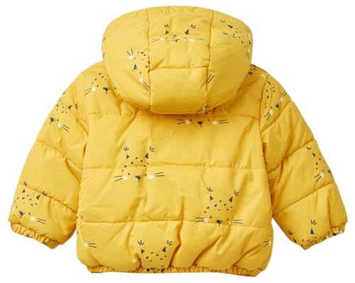 Benetton Giubbotto All Over con Cappuccio in Pile