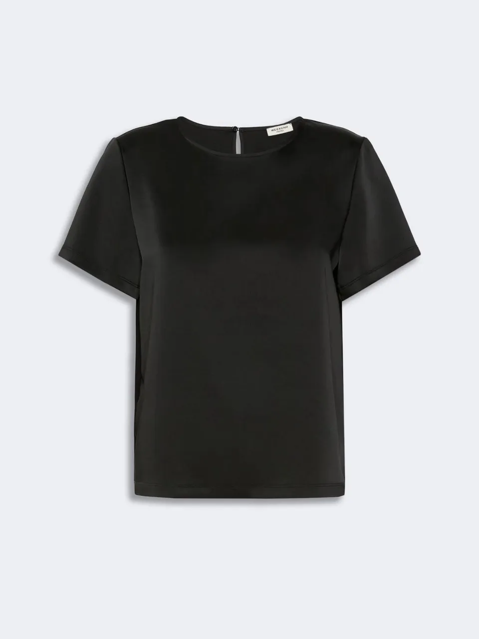 Weekend Max Mara Gilbert T-Shirt Nera Raso Viscosa