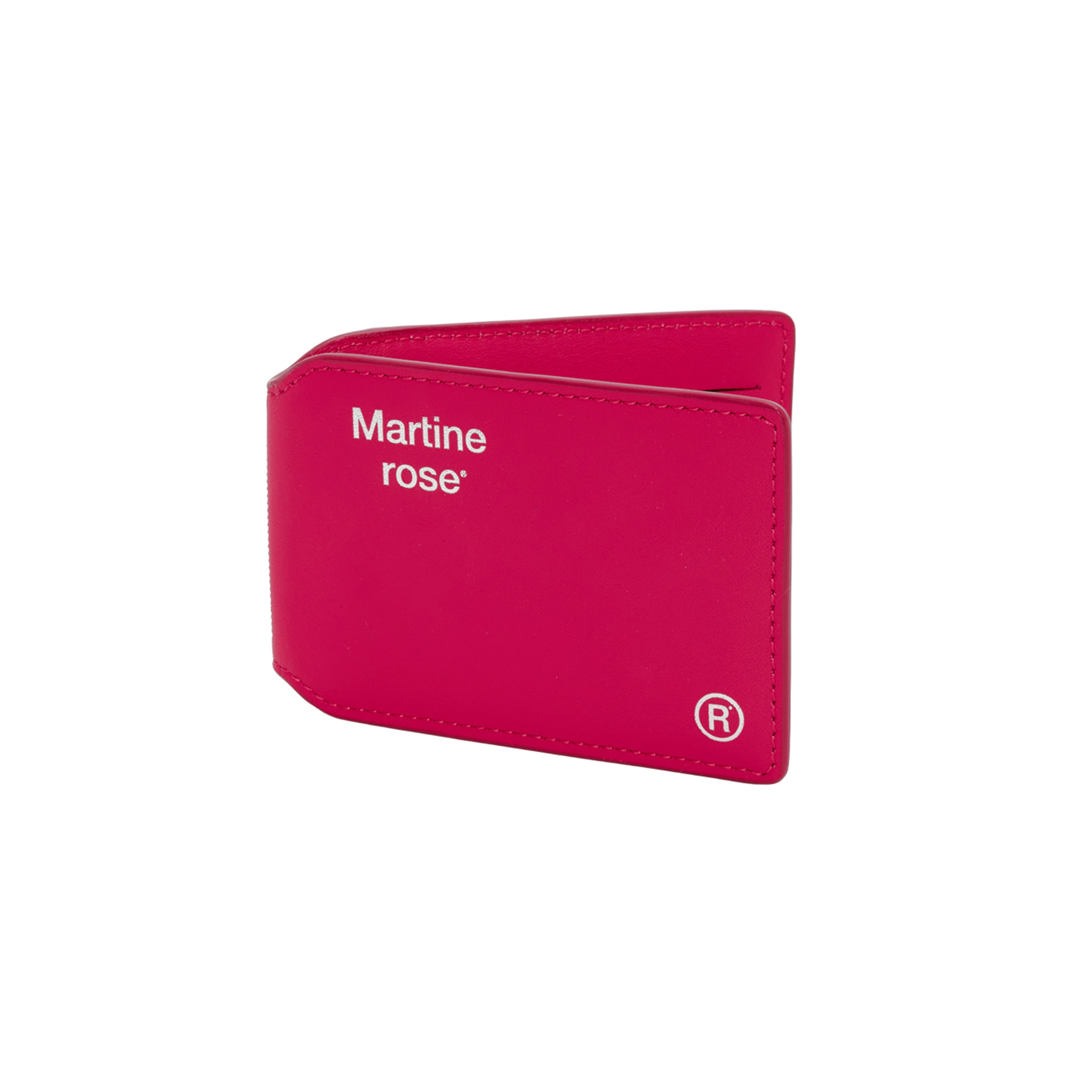 Martine Rose Oyster Portacarte pelle rosa 4 slot novità