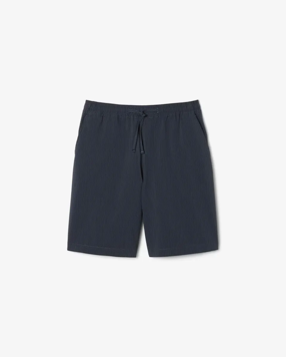 Lacoste GH1977 shorts uomo seersucker noir gris