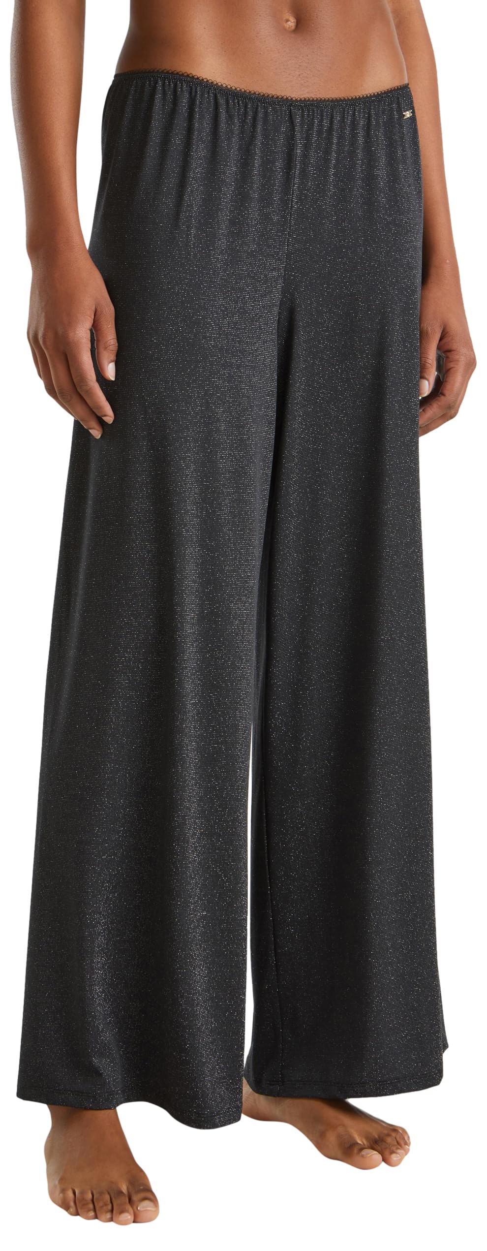 Benetton 3nyw3f03z Pantalone Pigiama Donna L Lurex