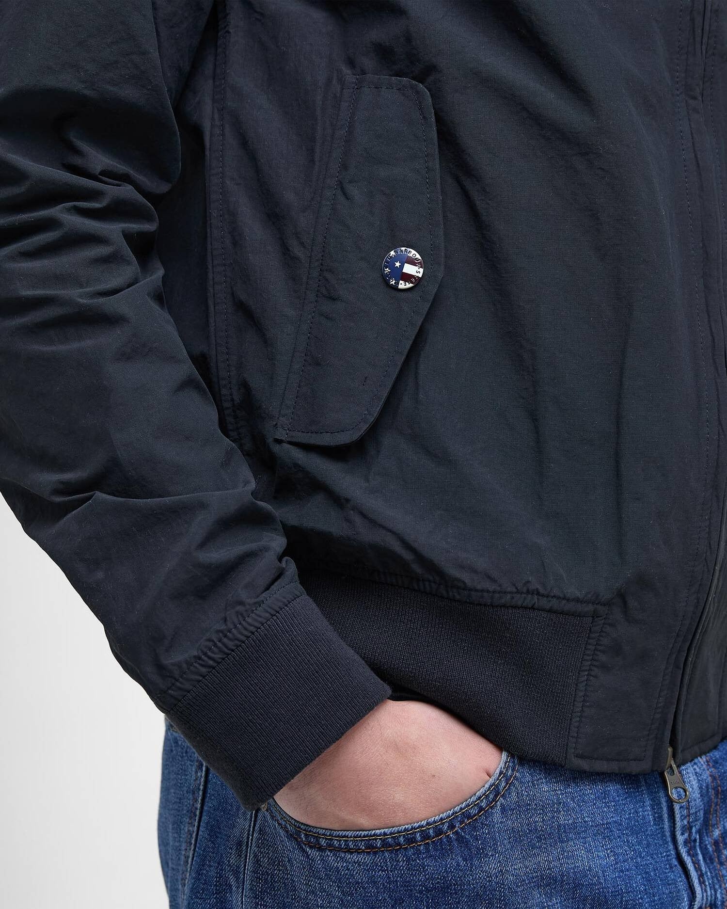 Barbour MCA0427 Rectifier Harrington Navy Giacca Uomo