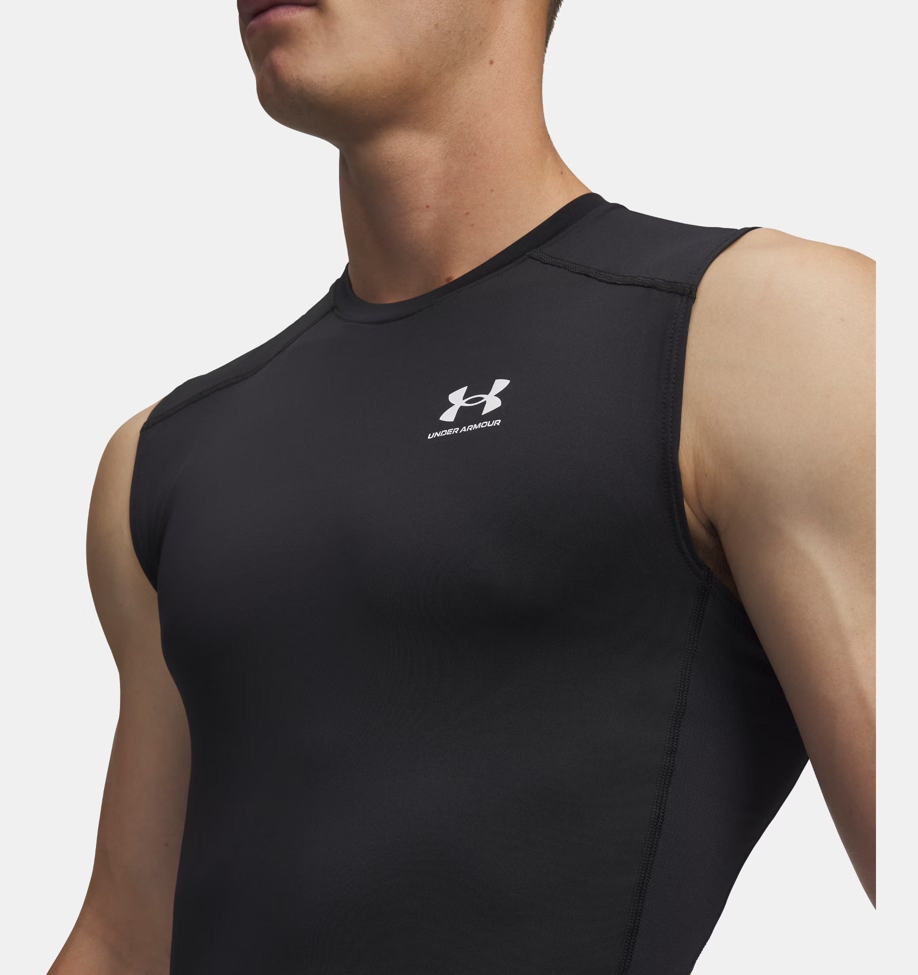 Under Armour HeatGear Compression 77-1361522 Canotta Uomo Nero