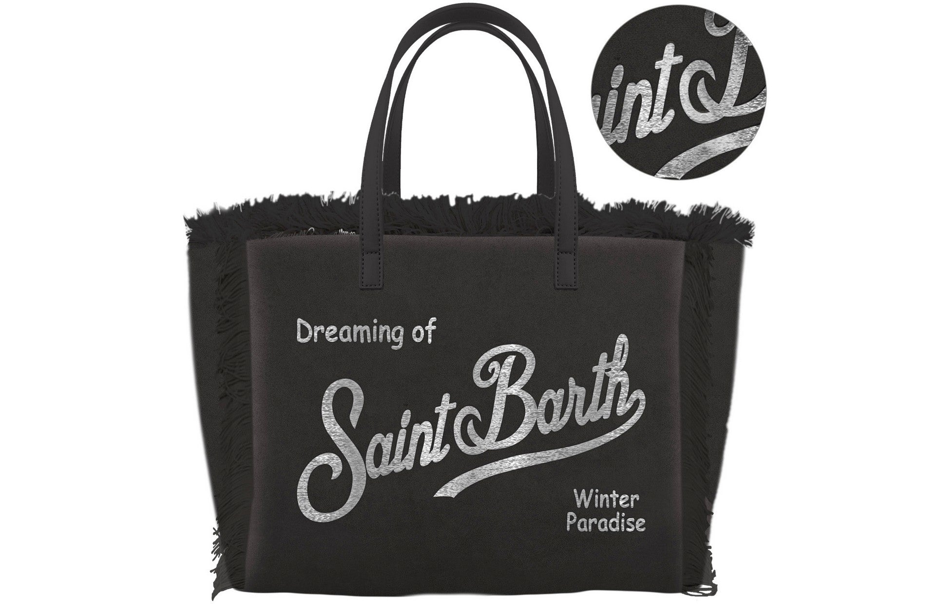 MC2 Saint Barth Vanity Mini borsa velluto nero argento