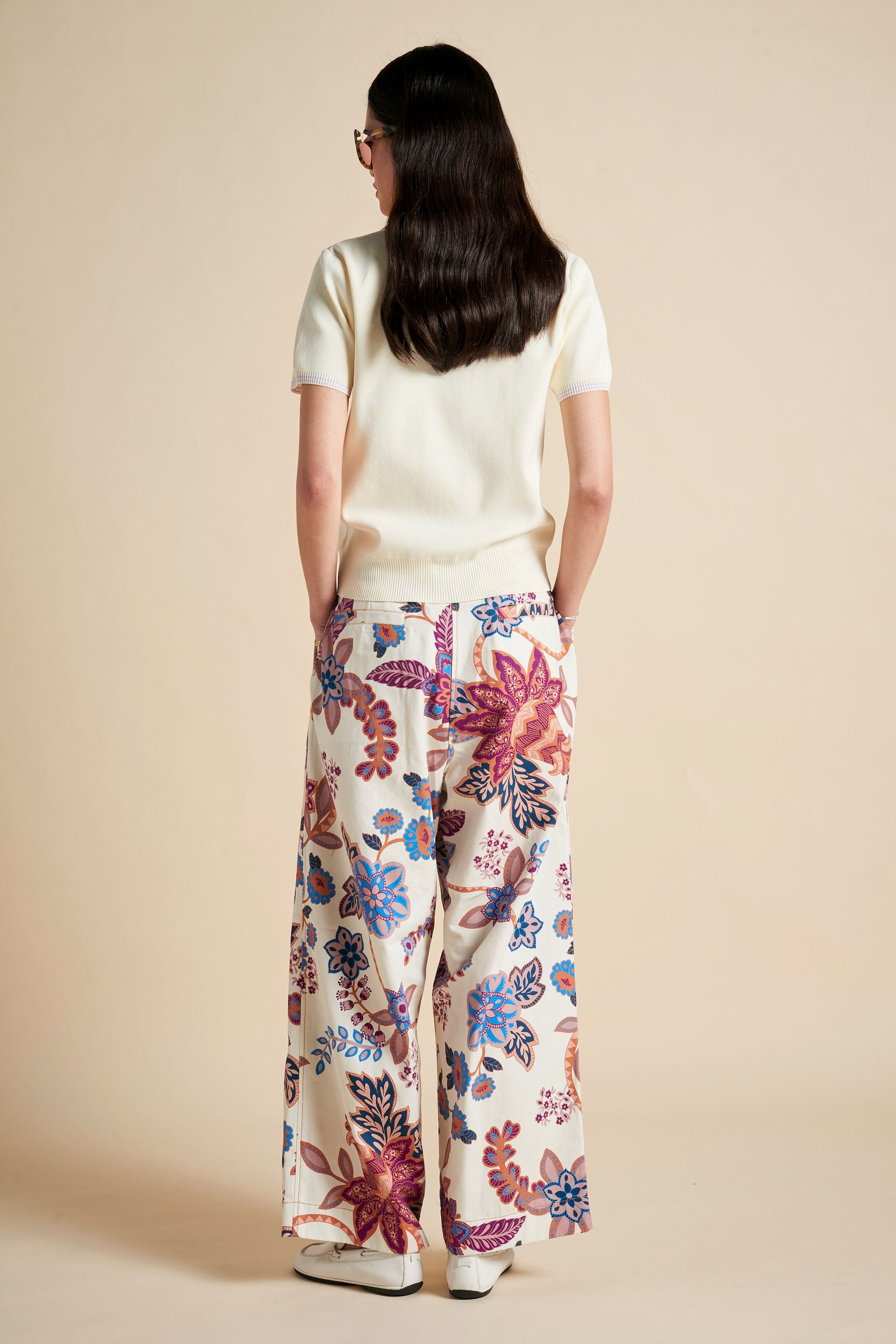 Karen Walker Avante Pantaloni cotone bio fantasia