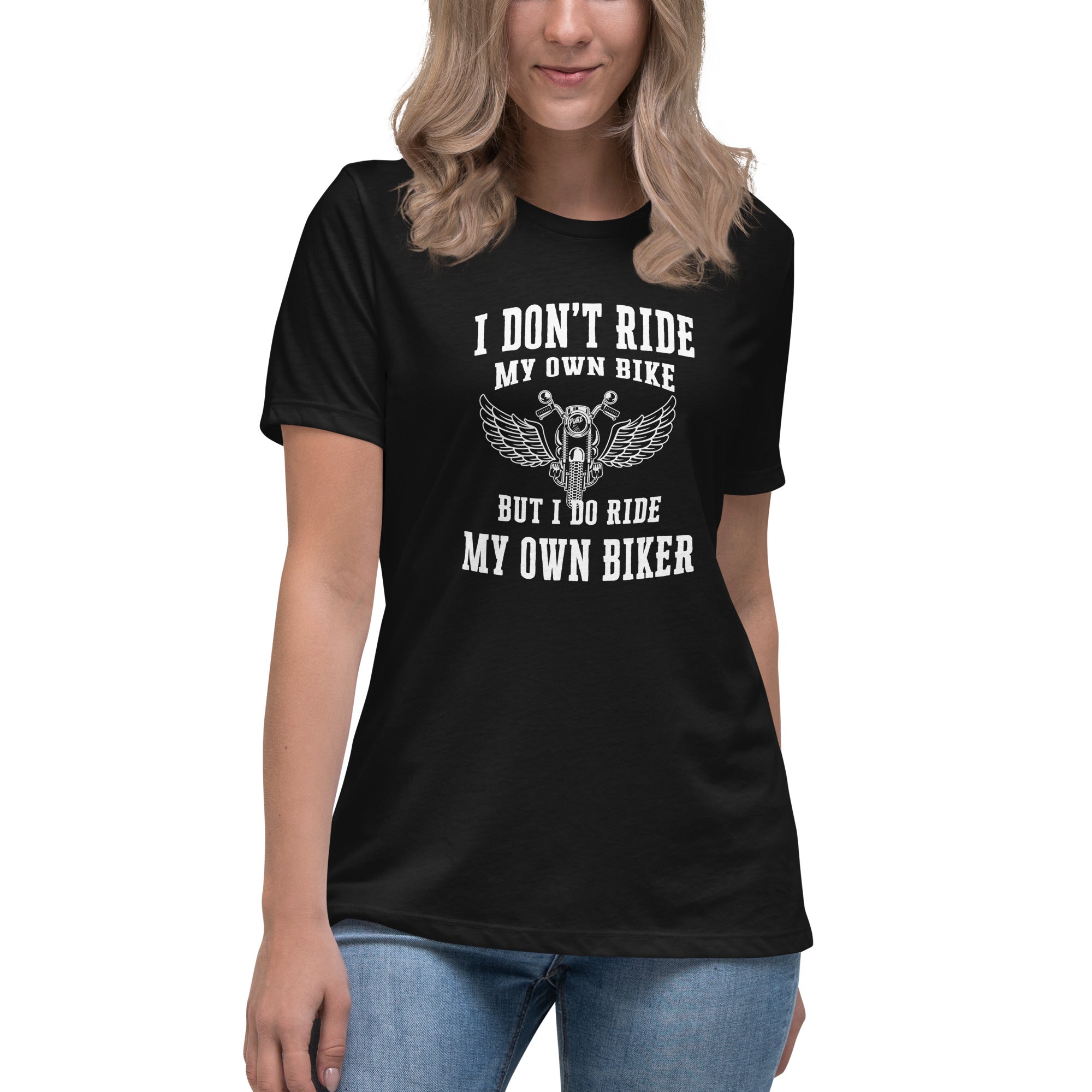 Pure Trash I Don't Ride Biker maglietta donna cotone nera