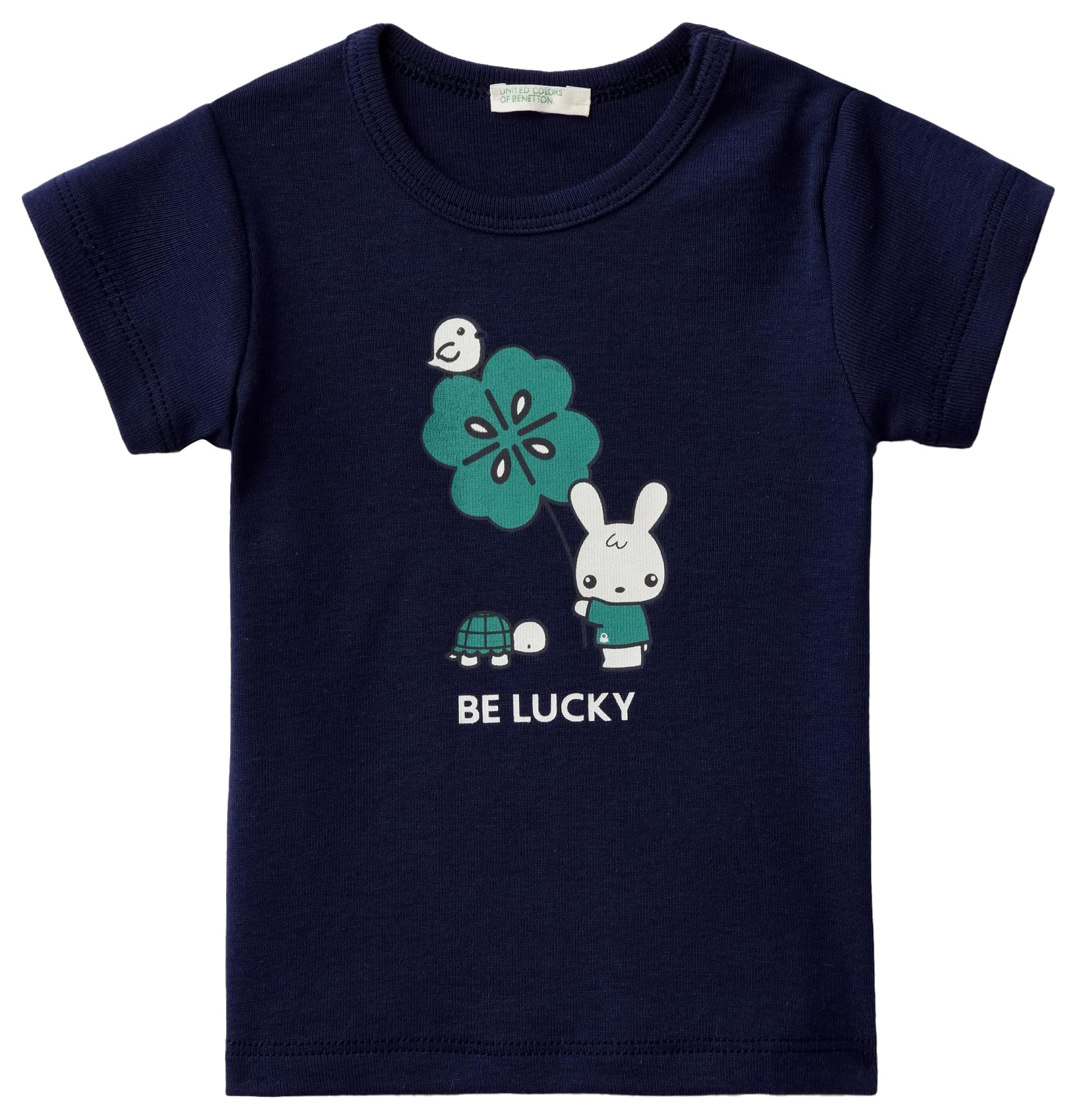 Benetton 3I9WA1045 T-shirt Bimbo Taglia 74 Cotone