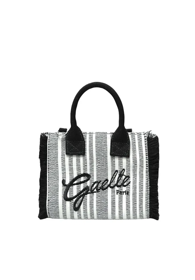 Gaelle Paris GAACW03192 Mini Shopper Cotone Nero Donna