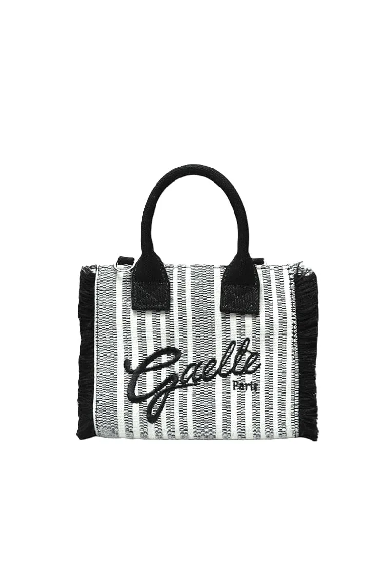Gaelle Paris GAACW03192 Mini Shopper Cotone Nero Donna