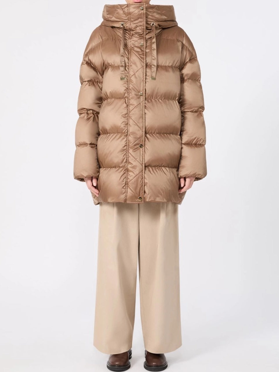 Max Mara The Cube MTCVENTO009 piumino miele scuro piuma