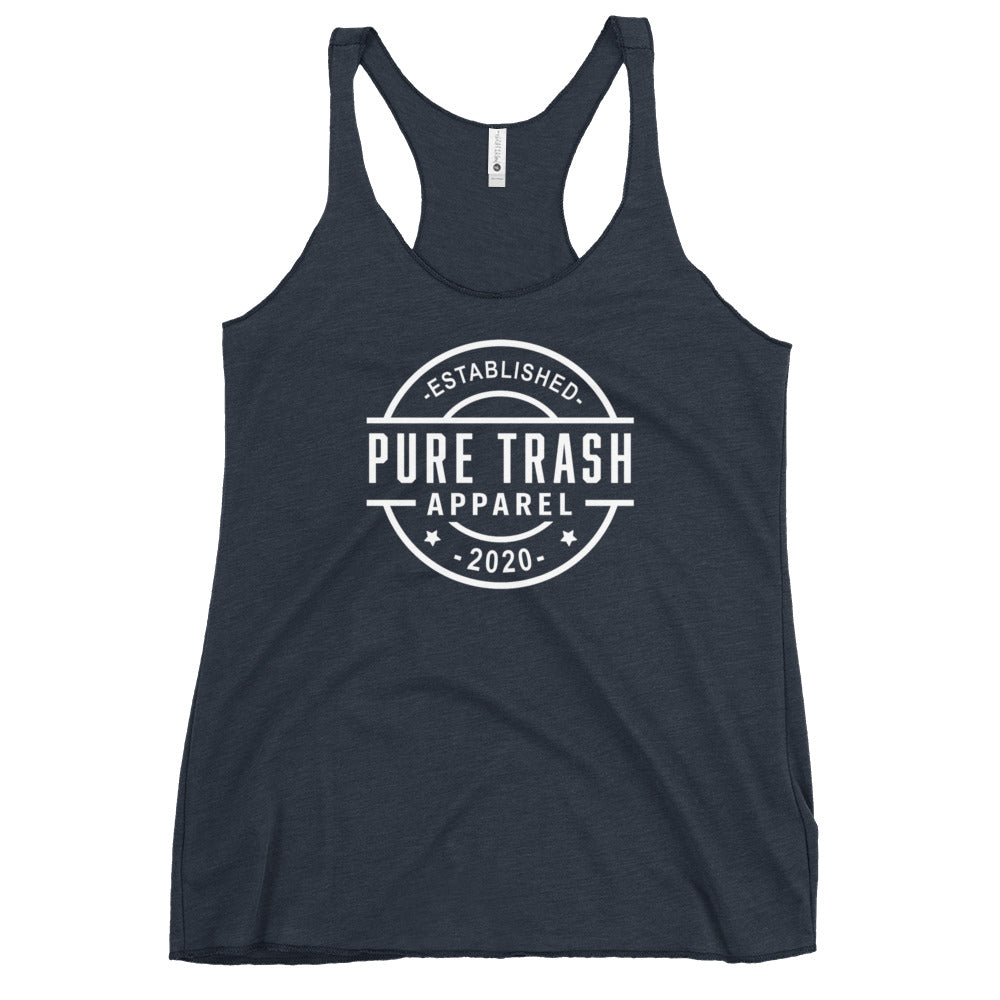 Pure Trash Established canotta donna nera logo