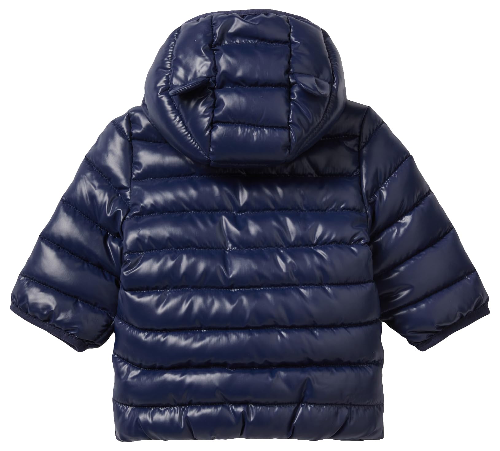 Benetton Giacca bimbi blu notte 56 con cappuccio orecchie