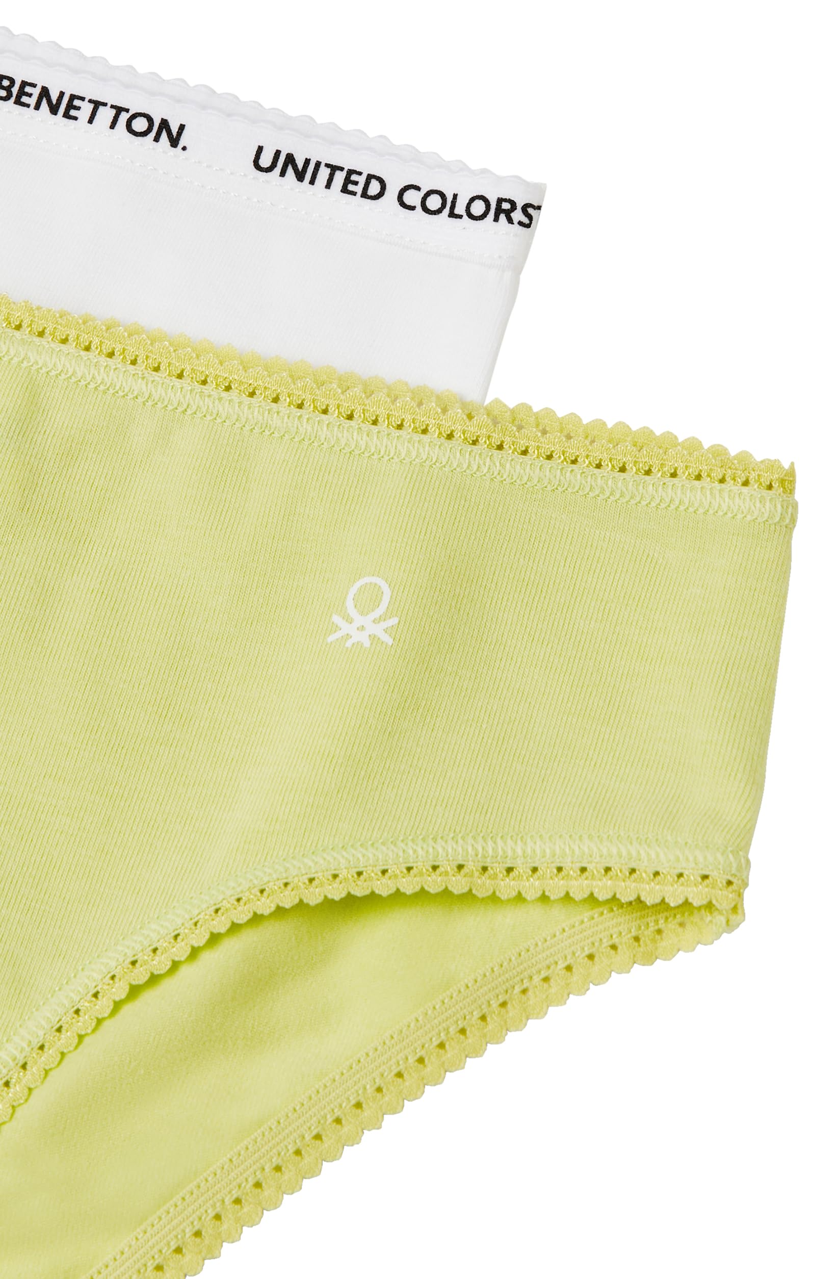 Benetton Intimo Set 2 Slip Bambina 104 Cotone Logo