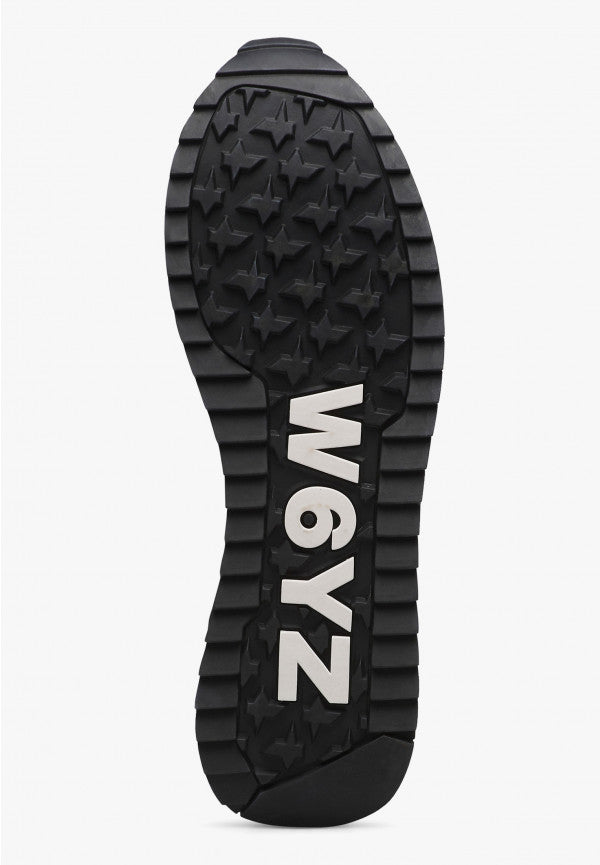 W6YZ Yak-M 2015185 47 sneakers uomo bianco nero suede