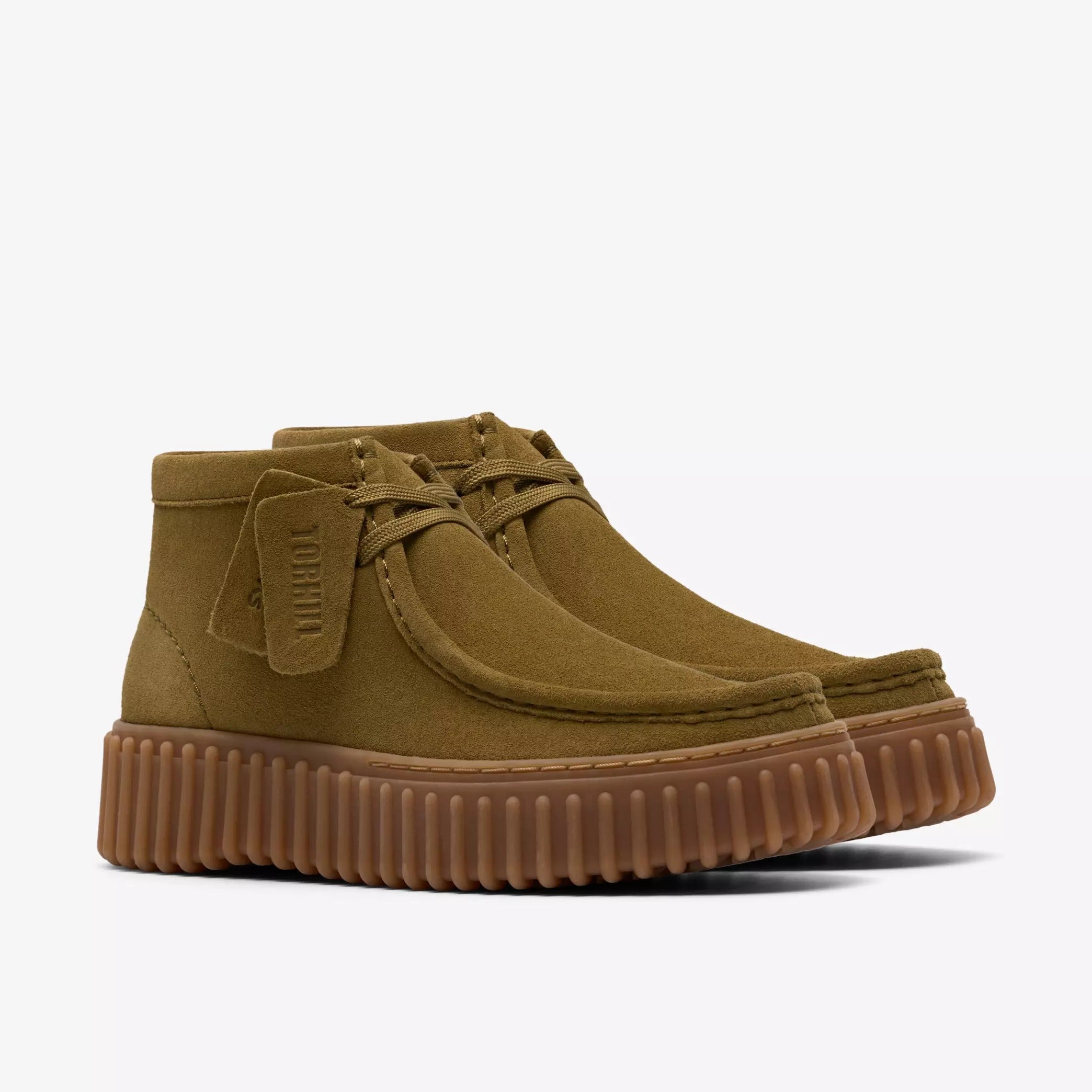 Clarks Torhill Moss 26183872 Scarpa Donna Olive Scamosciata