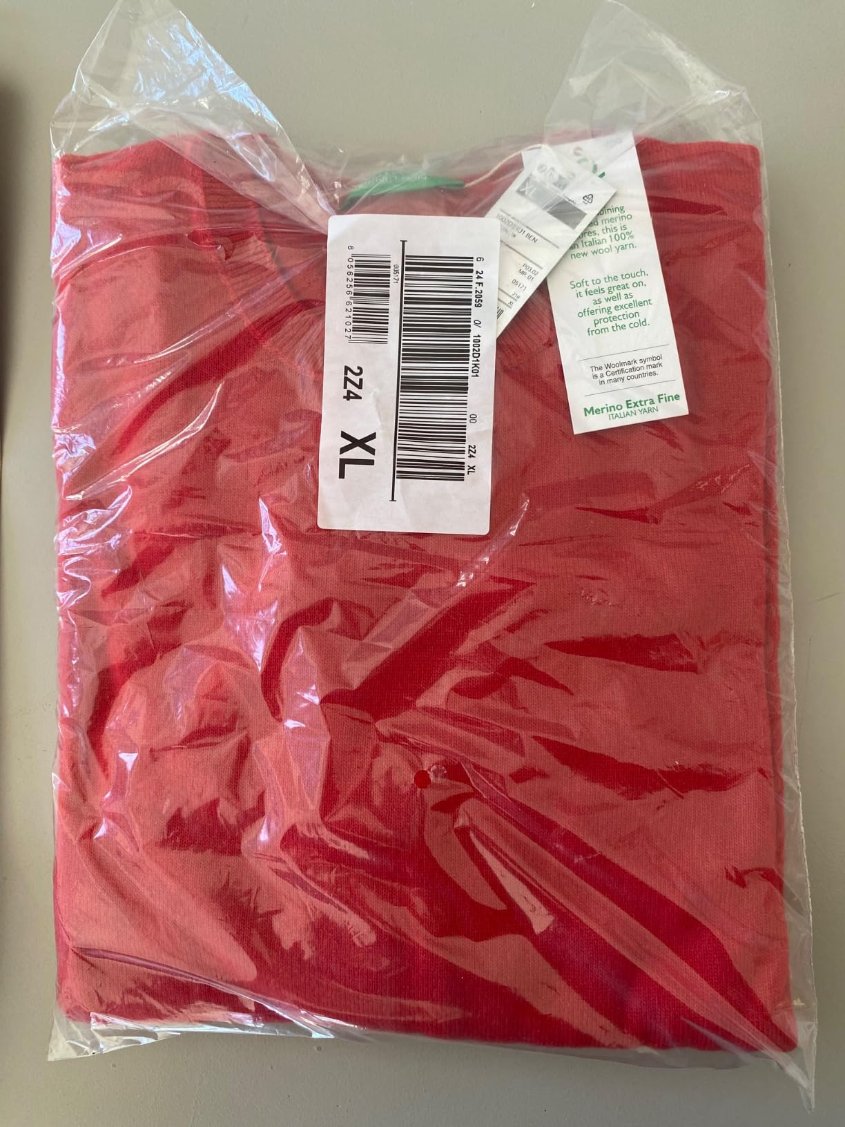 Benetton Maglieria 1002d1k01 Maglione Donna Girocollo