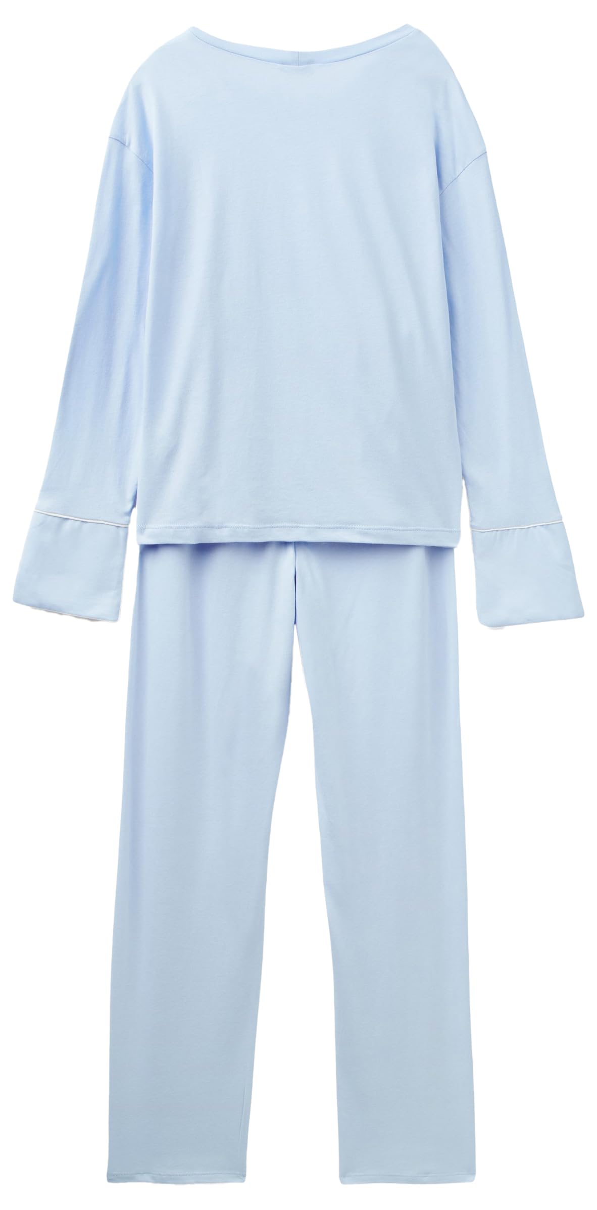 Benetton Pigiama Donna Cotone Blu Notte Set