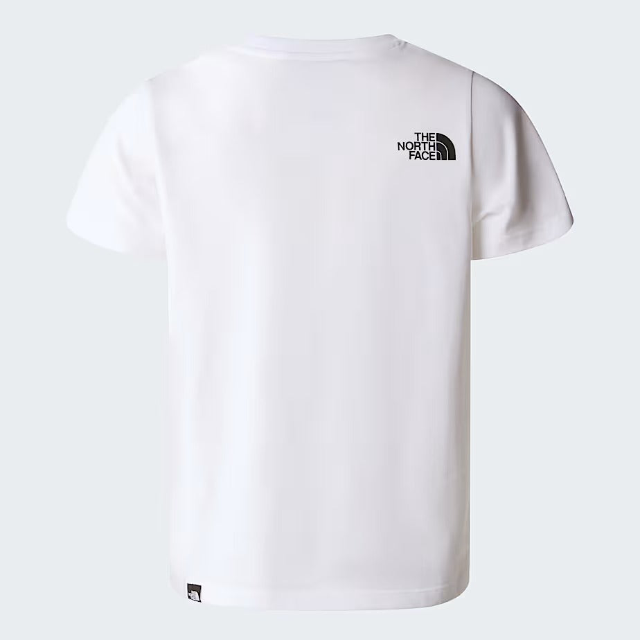 The North Face Simple Dome NF0A87T4 t-shirt bimbi bianco