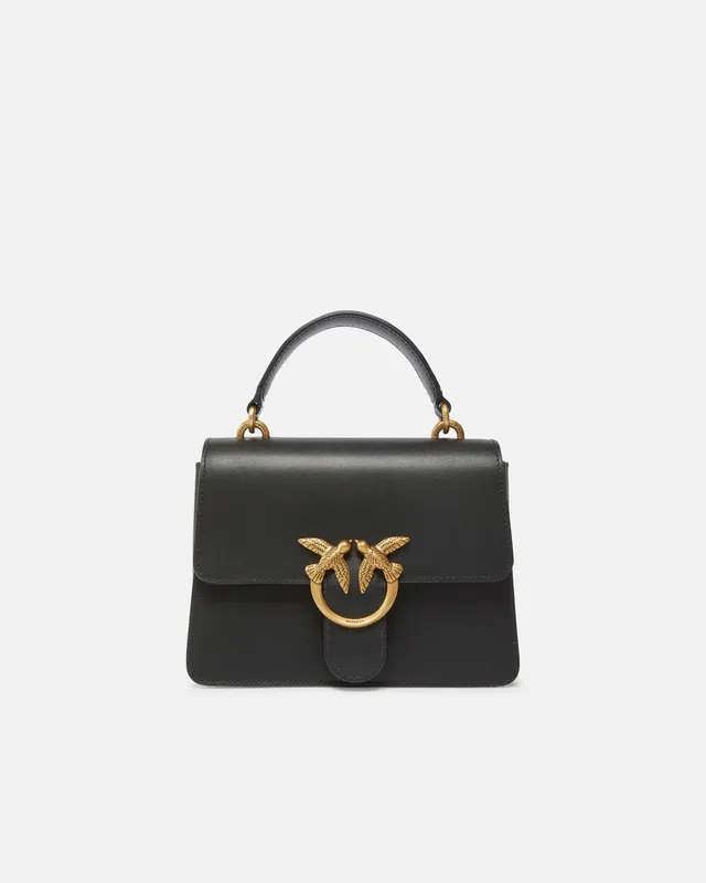 Pinko Mini Love One 100071 A0F1 borsa nero antique gold