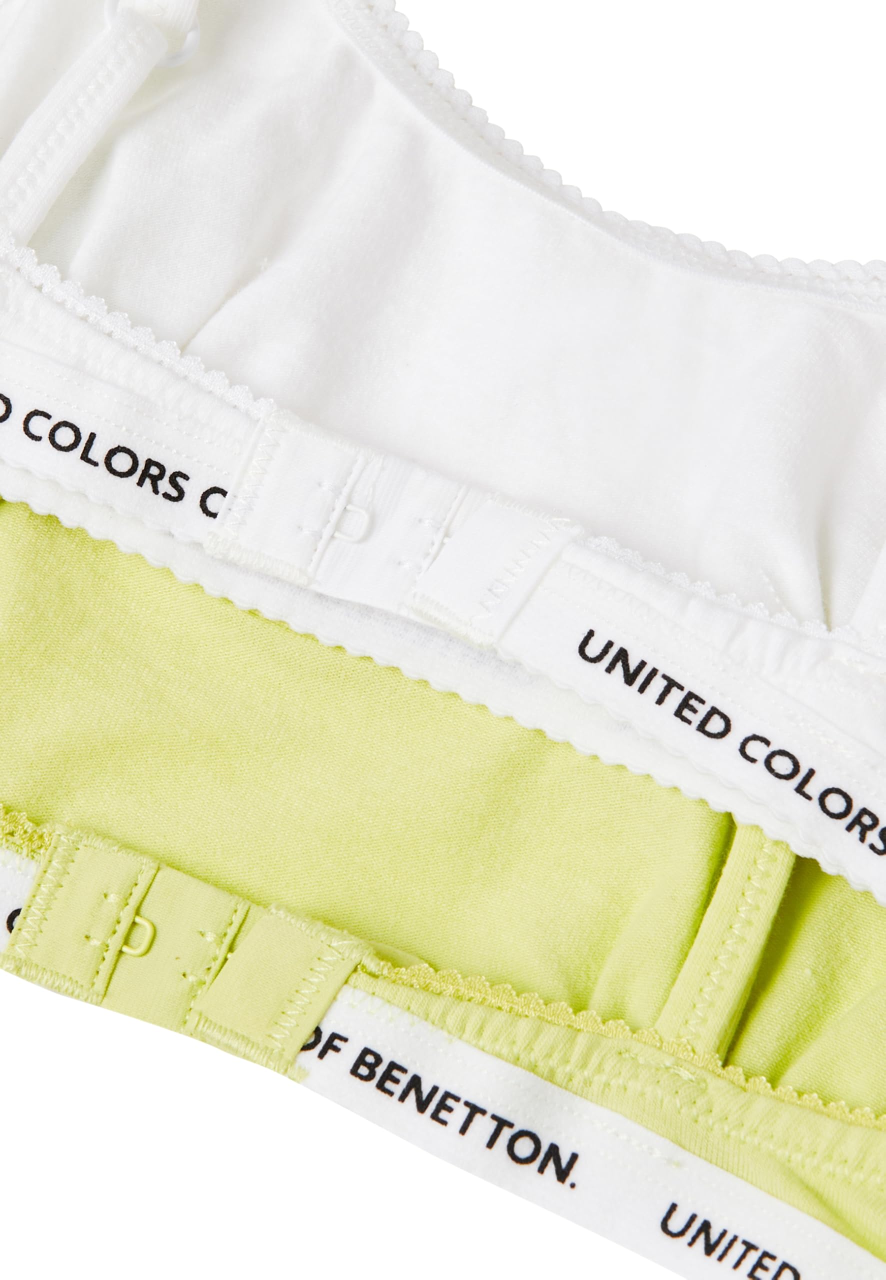 Benetton Intimo Set 2 Reggiseni Brassiere Elastico Sottoseno