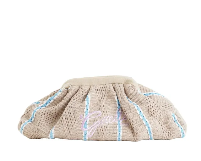 Gaelle Paris GAACW03189 Maxi Pochette Beige Rosa Logo Cotone