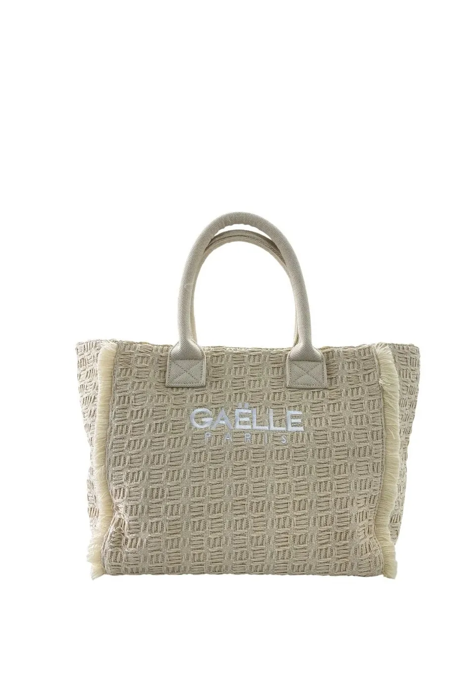 Gaelle Paris GAACW03178 Maxi Shopper Beige Logo Cotone