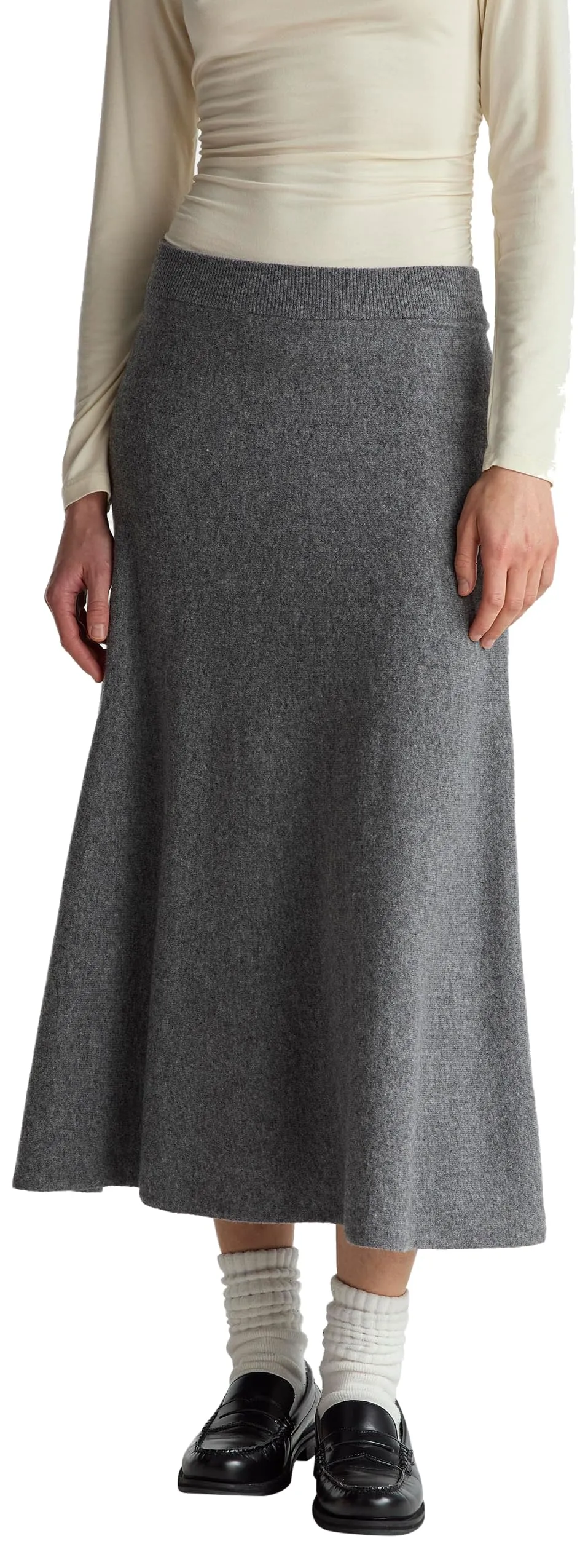 Benetton Gonne Gonna Midi Donna Svasata Elastico
