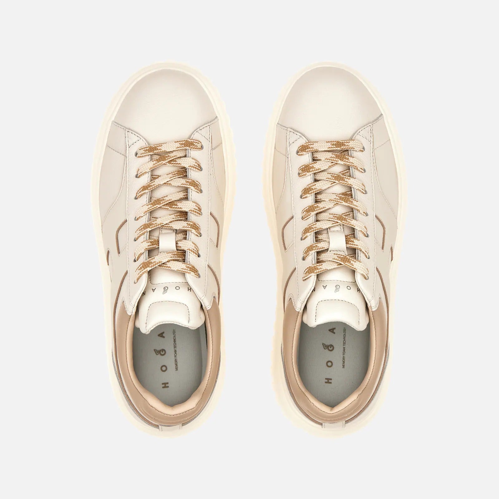Hogan H-Stripes HXW6450FE93UY sneakers avorio pelle