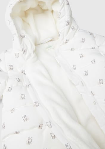 Benetton Tuta Intera Imbottita 52 Bianca Neonato