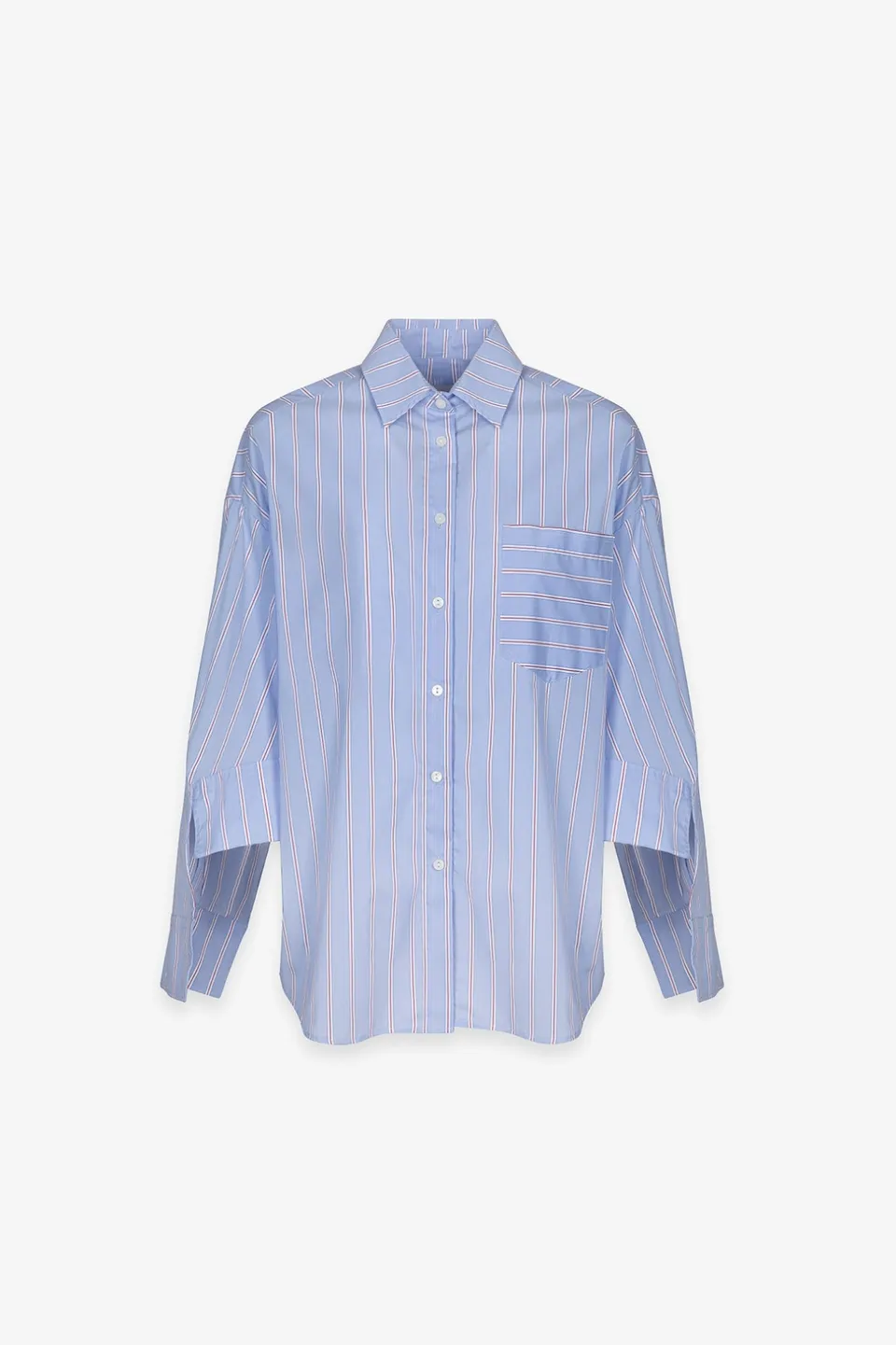 Gaelle Paris GAABW09845 Camicia Righe Azzurro 40