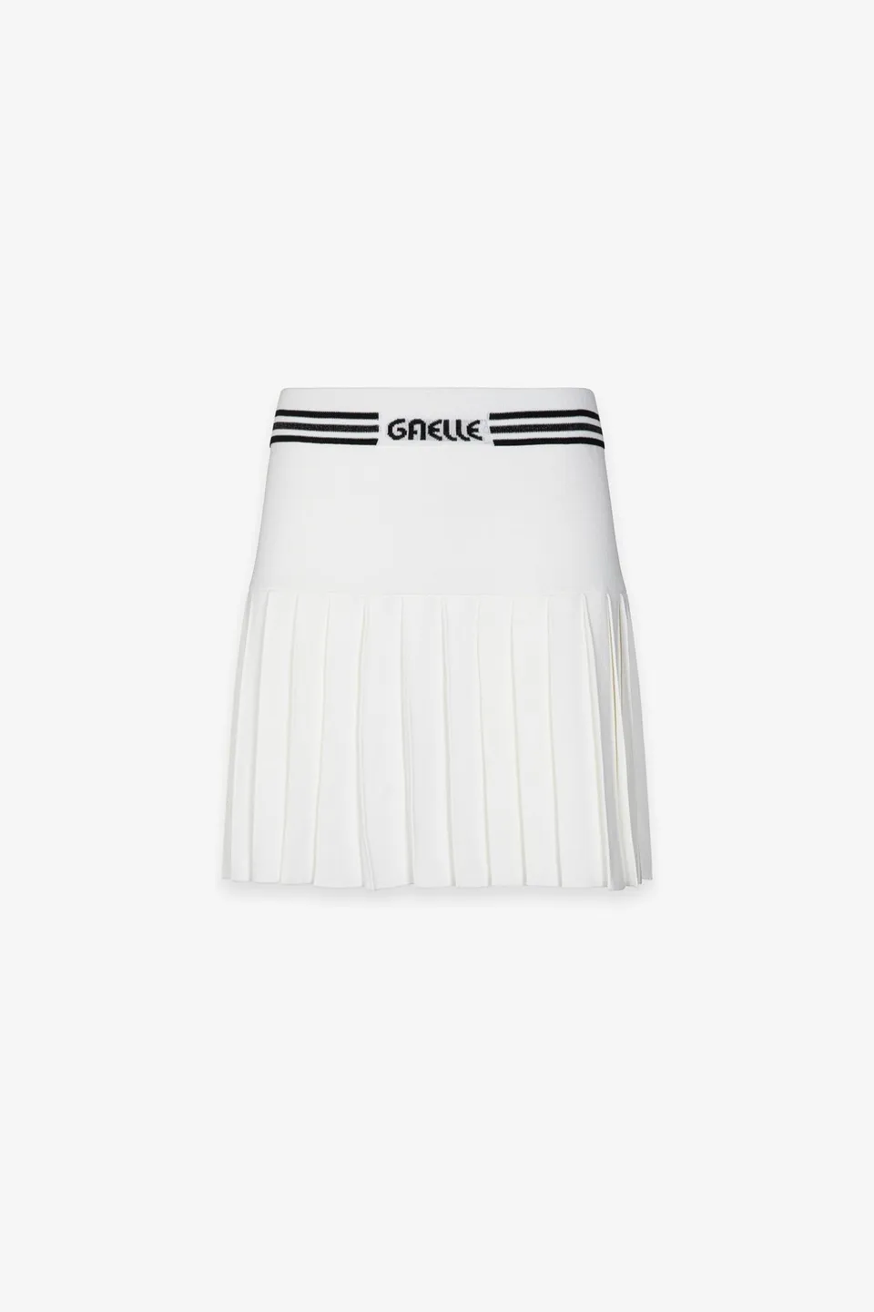 Gaelle Paris GAABW09432 Gonna Corta Avorio a Pieghe