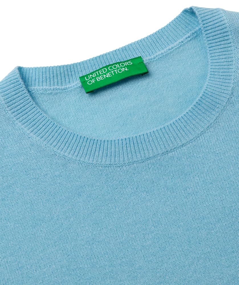 Benetton Maglia Girocollo Donna Lana Merino