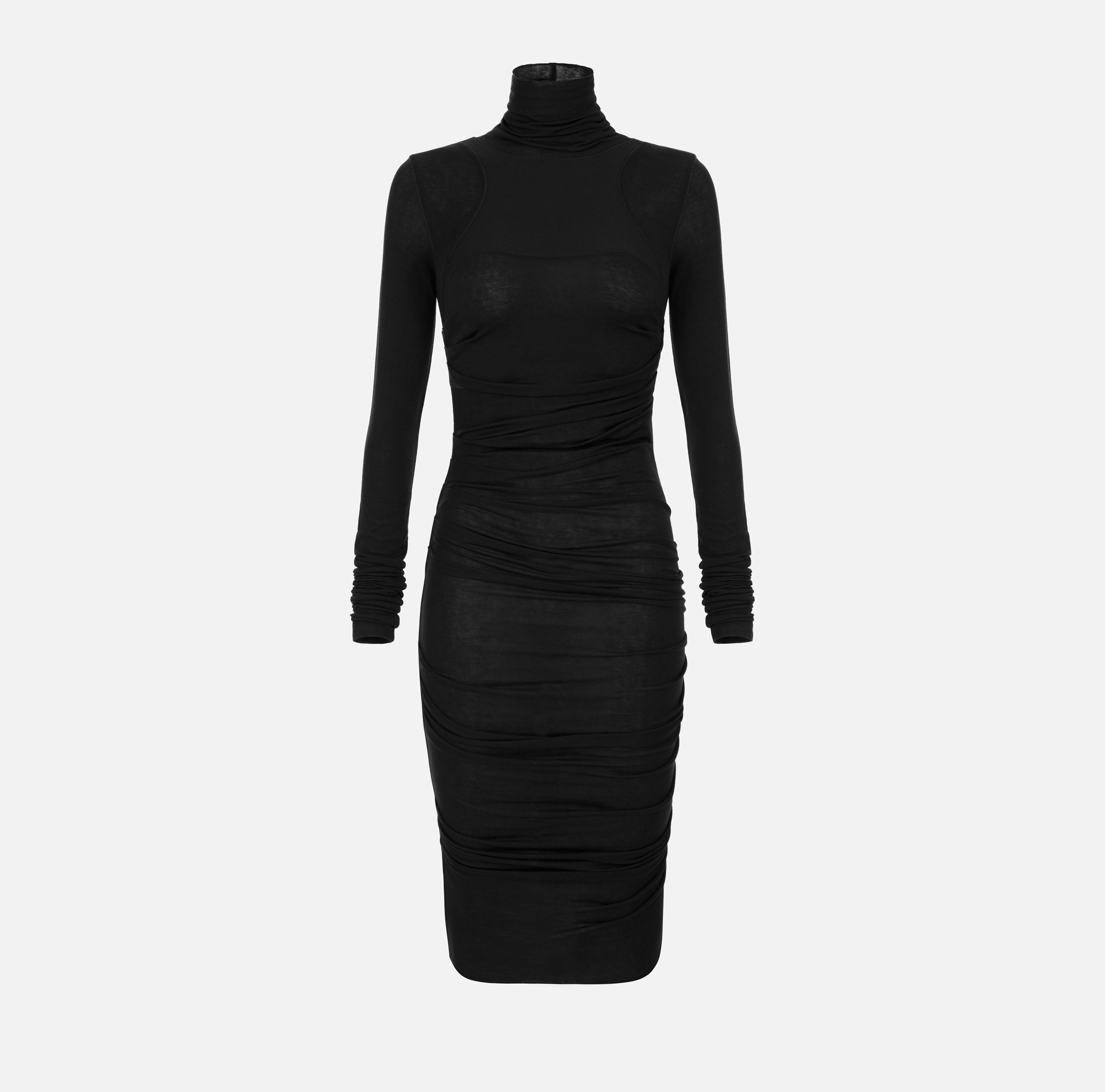 Elisabetta Franchi AB02B66E2 abito midi nero aderente