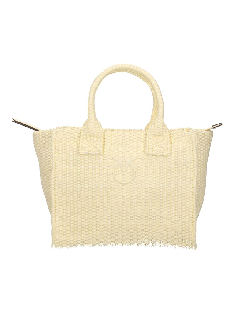Pinko Beach Raffia Mini shopper donna giallo intrecciata