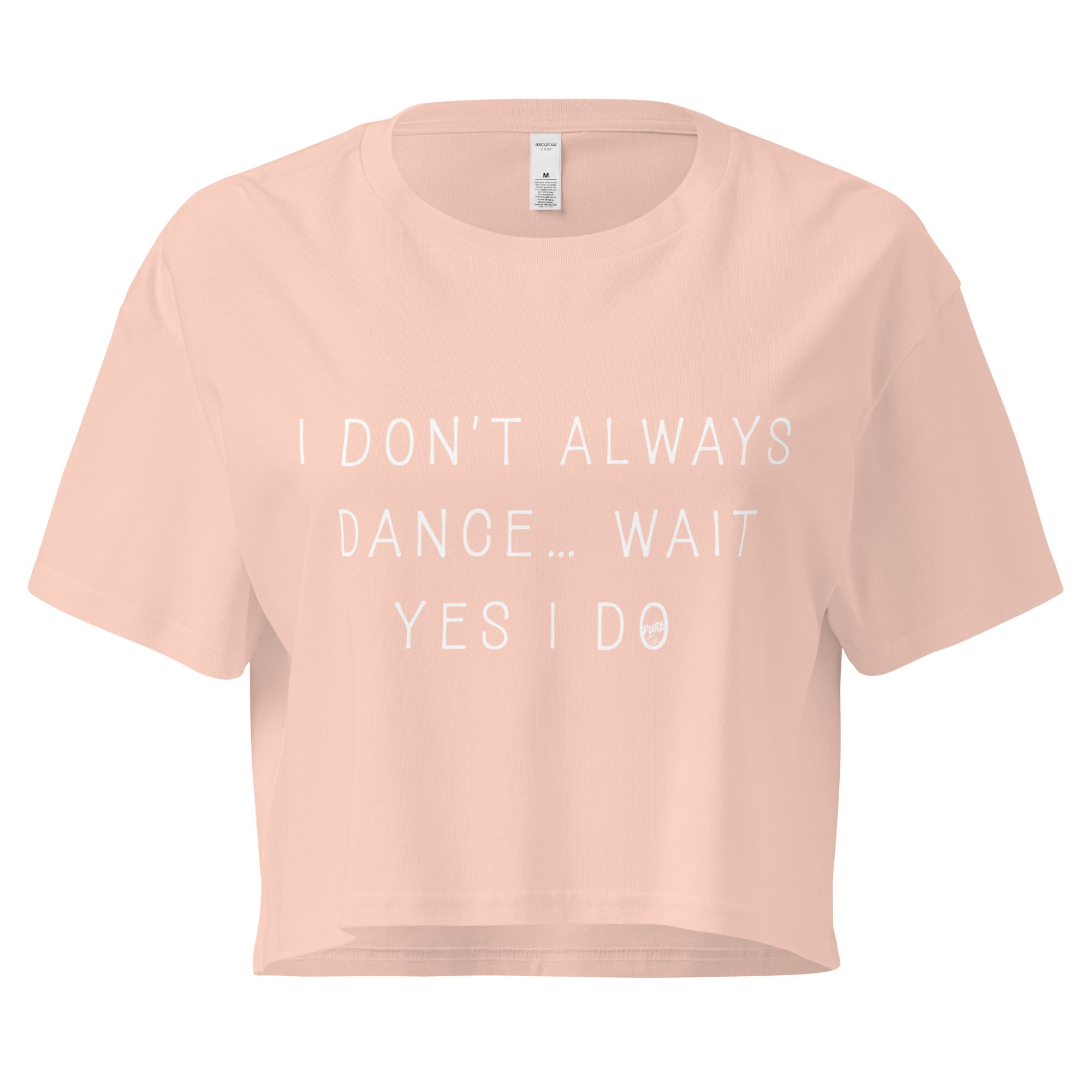 Pure Trash I Don't Always Dance crop top donna nero