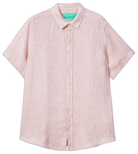 United Colors of Benetton Camicia Uomo Verde Militare Scuro