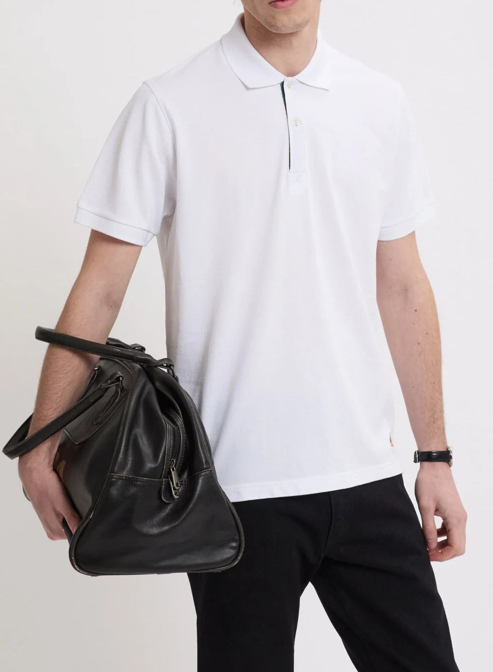 Baracuta BRP0L0027 Polo Uomo Bone White Cotone