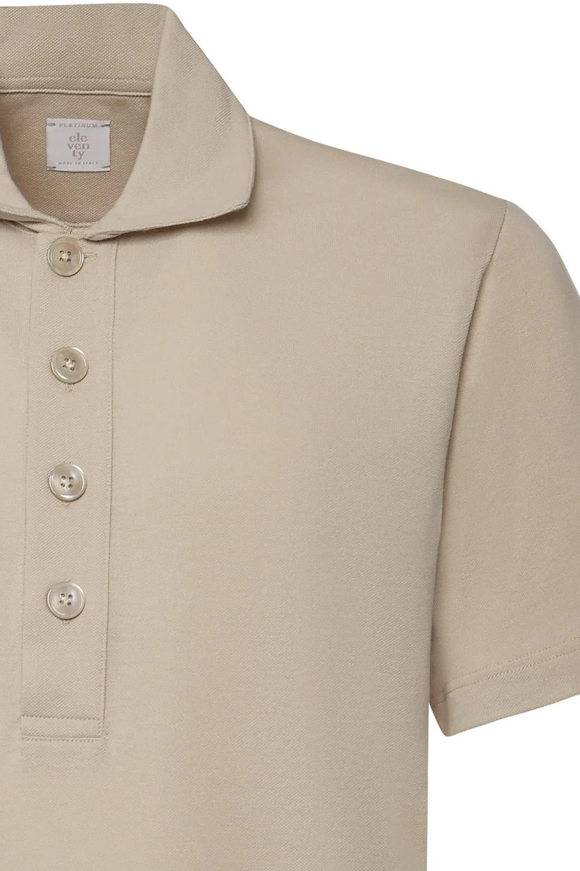 Eleventy M75POLM05 polo uomo sabbia piquet cotone
