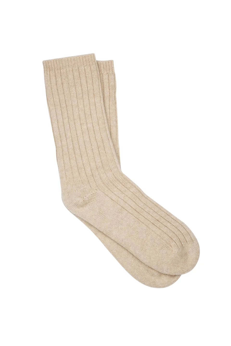 Karen Walker Rib Socks calze cashmere Stone Marle