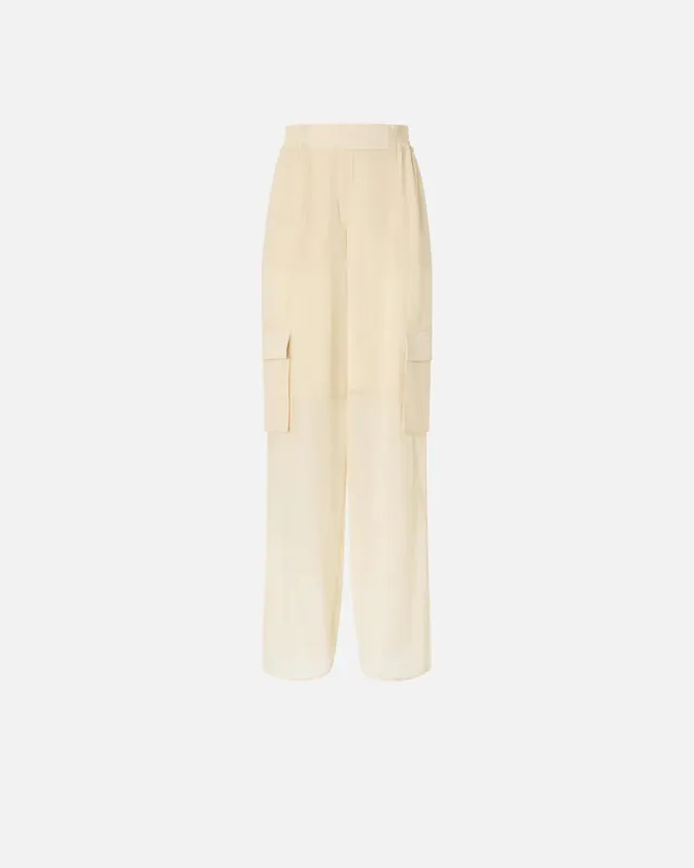 Pinko Casteggio 106792 pantalone donna giallo vaniglia