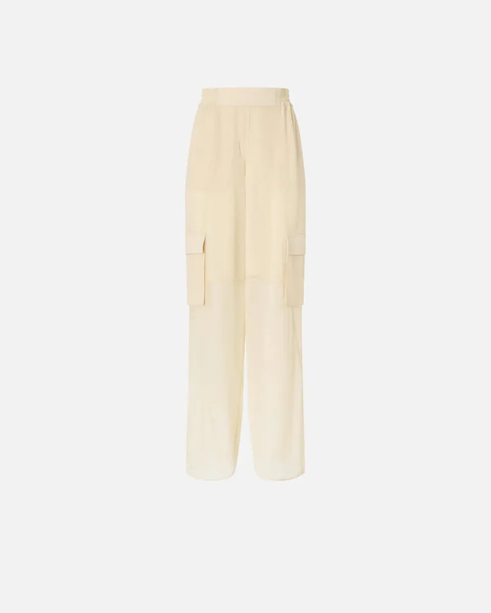 Pinko Casteggio 106792 pantalone donna giallo vaniglia