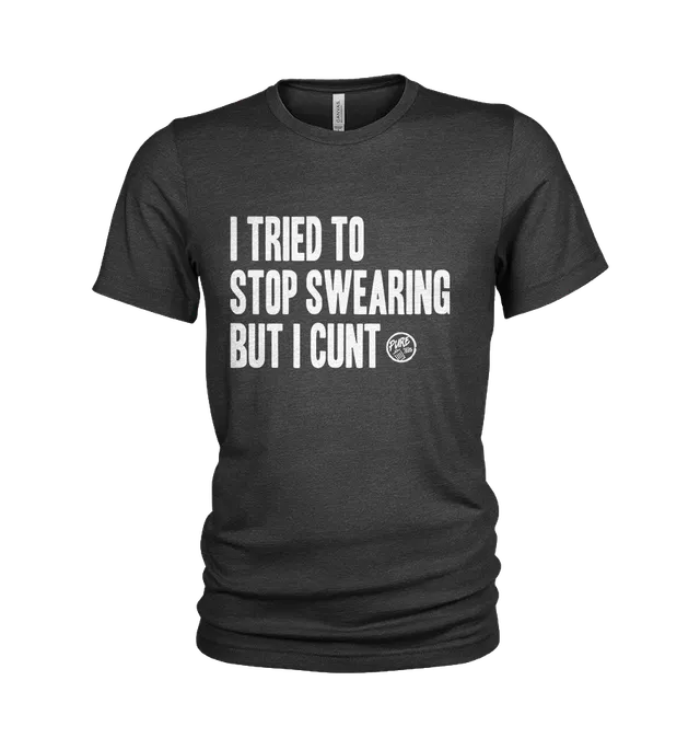 Pure Trash I Tried To Stop Swearing Maglietta Uomo Triblend