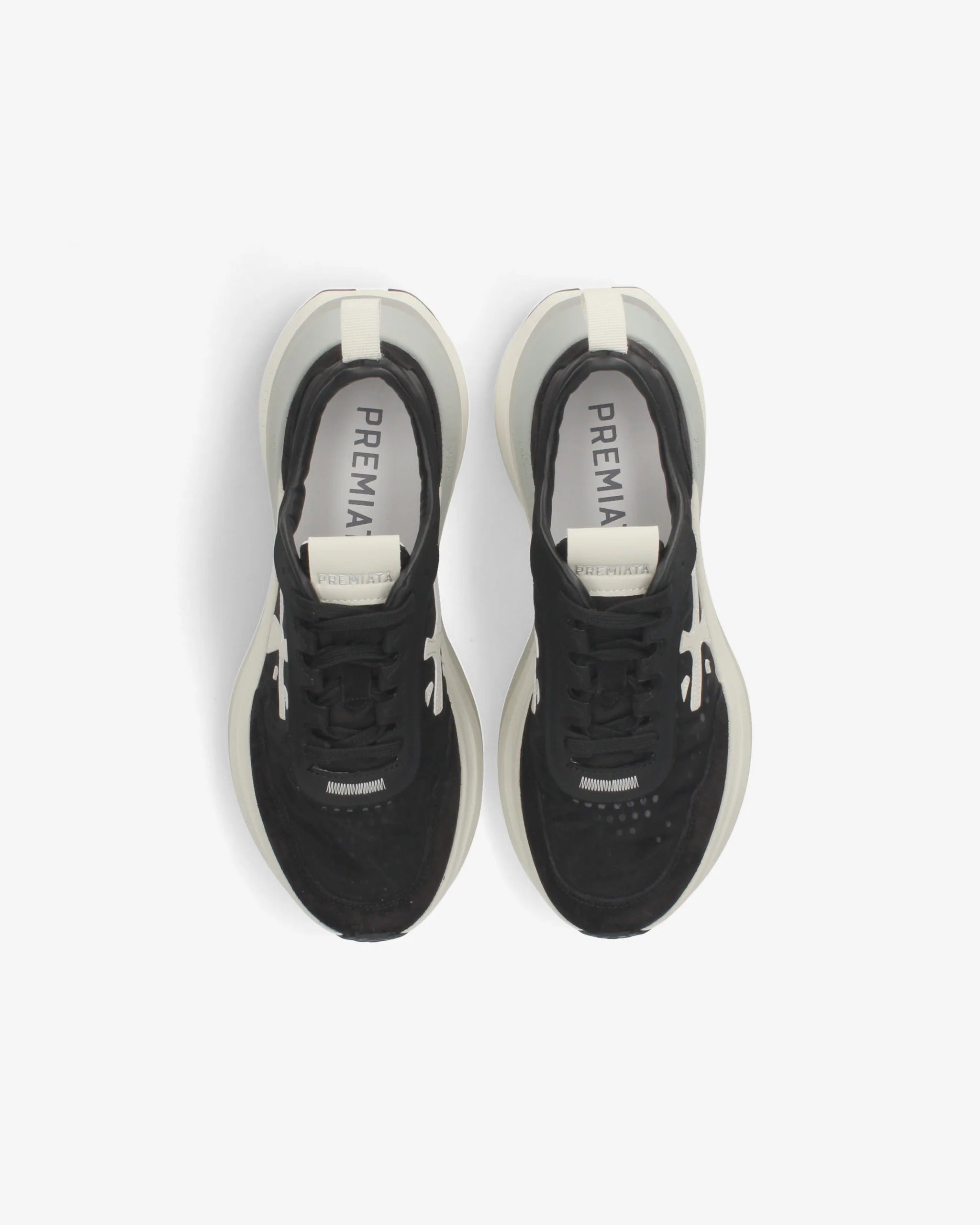 Premiata Hill 8241 sneakers donna nero suede 4,5 cm