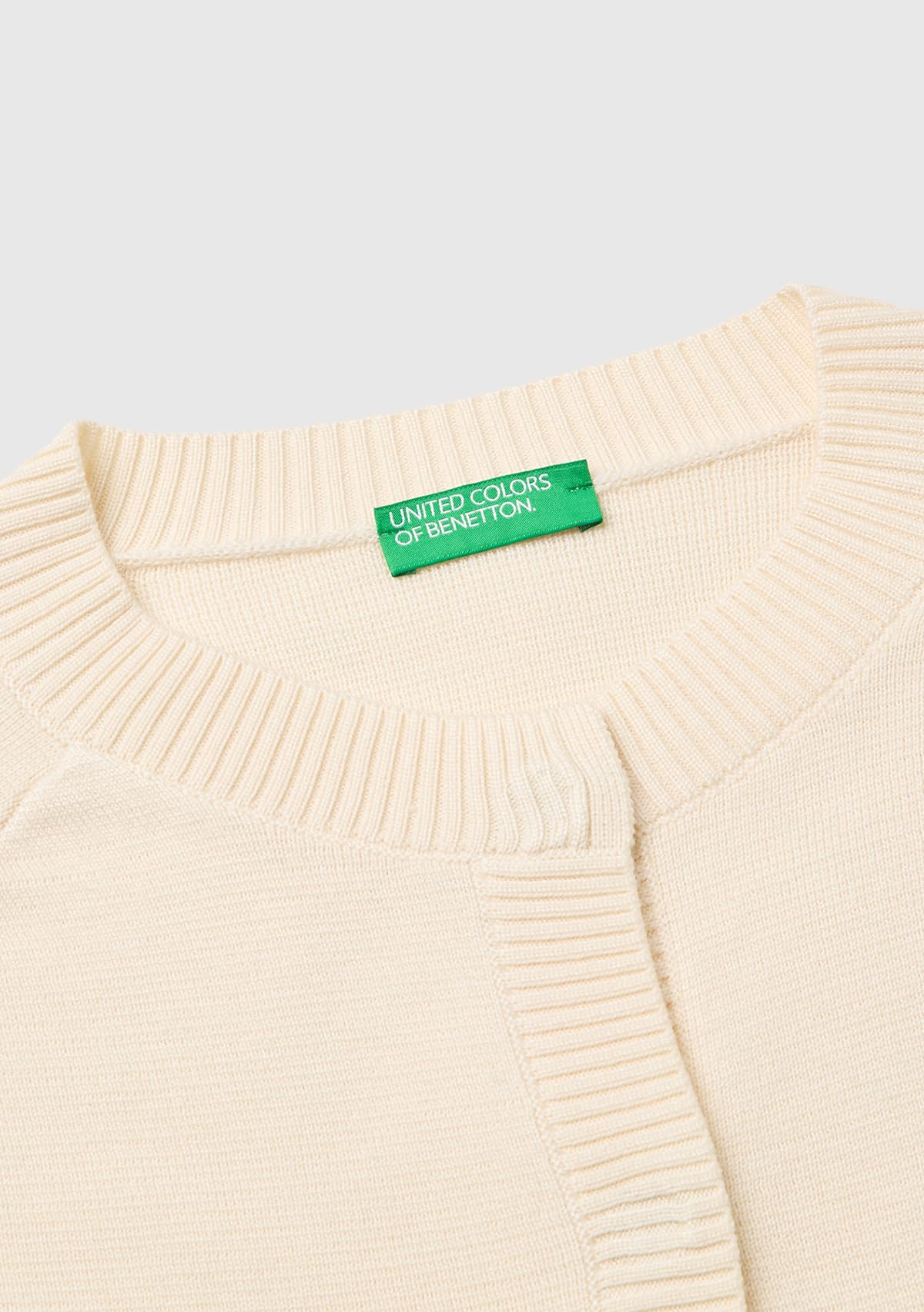 Benetton Maglieria 1j9yd10g0 Cardigan Donna XS Bianco
