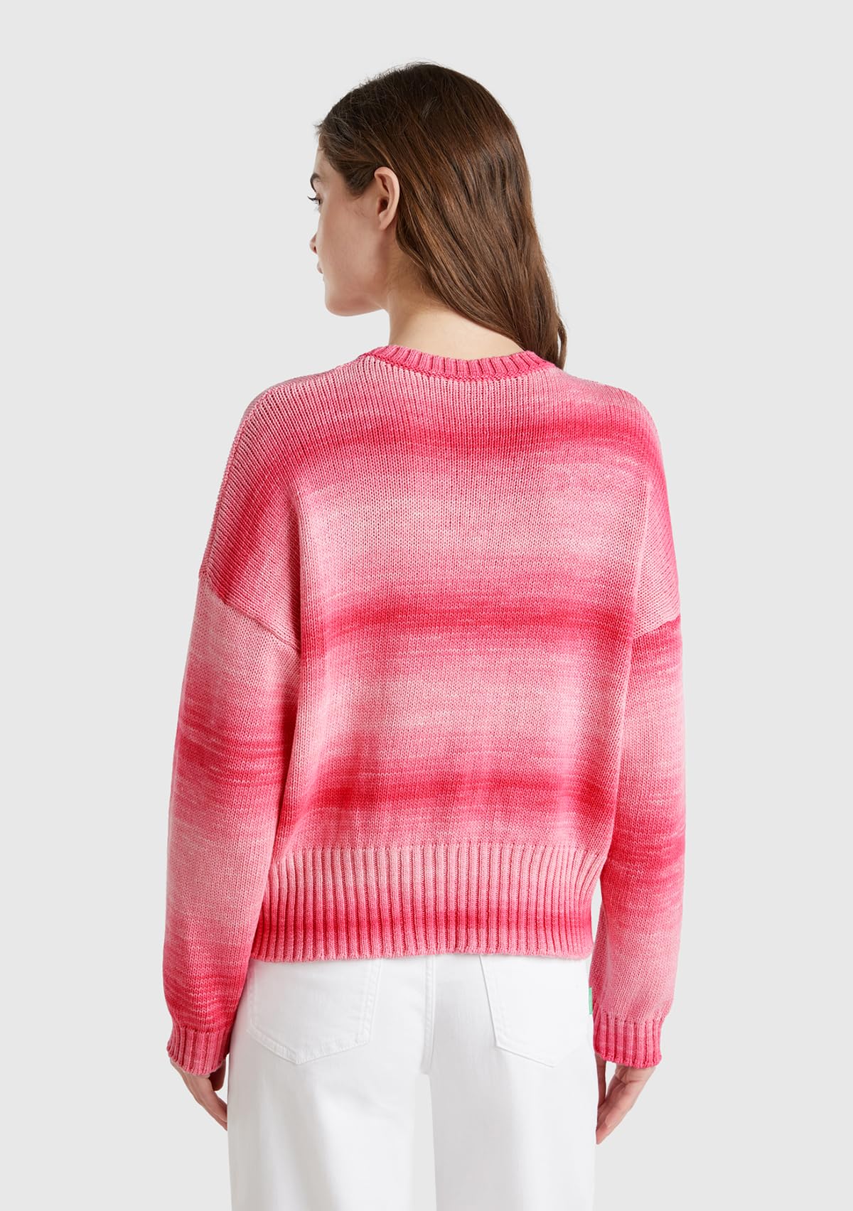 Benetton Maglieria Maglione Donna Girocollo Boxy Sfumato