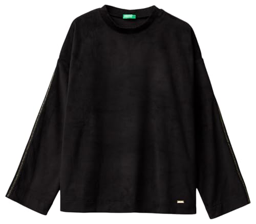 Benetton Maglieria 3jqa3m08b Maglione Beige ciniglia XXS