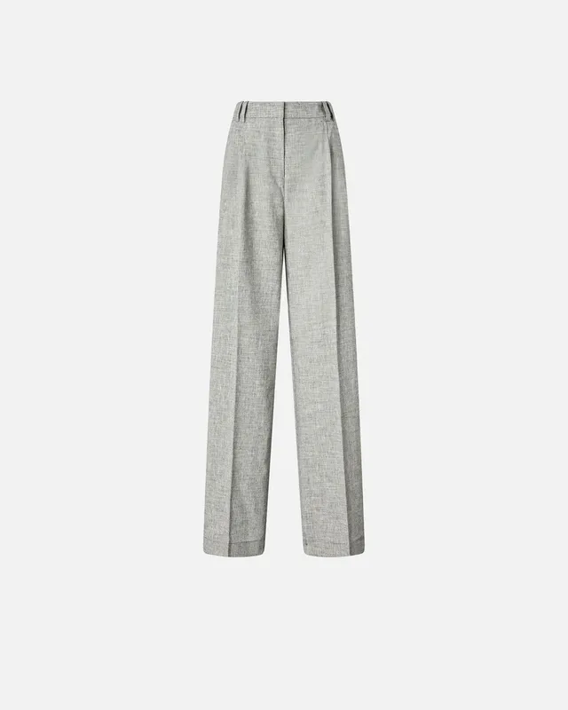 Pinko Brescello 106918 A3AS pantalone nero cotone lino