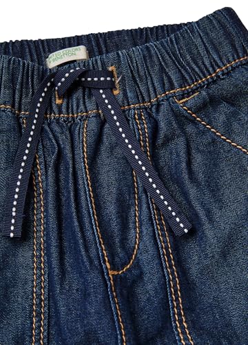 Benetton Pantalone Chambray Jersey Melange Bimbo Coulisse