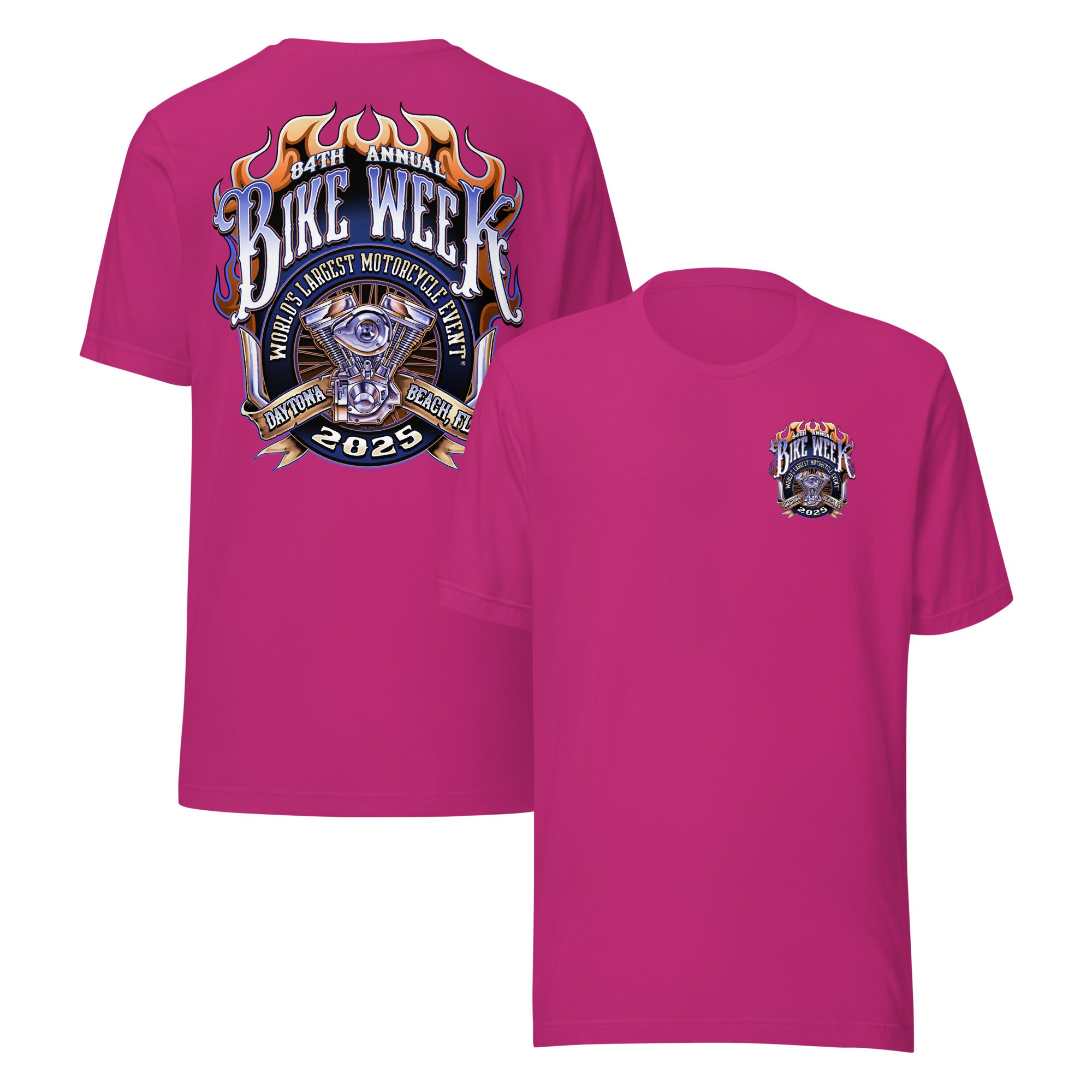 Pure Trash 84th Bike Week Daytona Maglietta Uomo Cotone Leggera